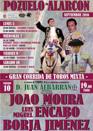 Cartel de Toros Fiestas de la Consolación 2016