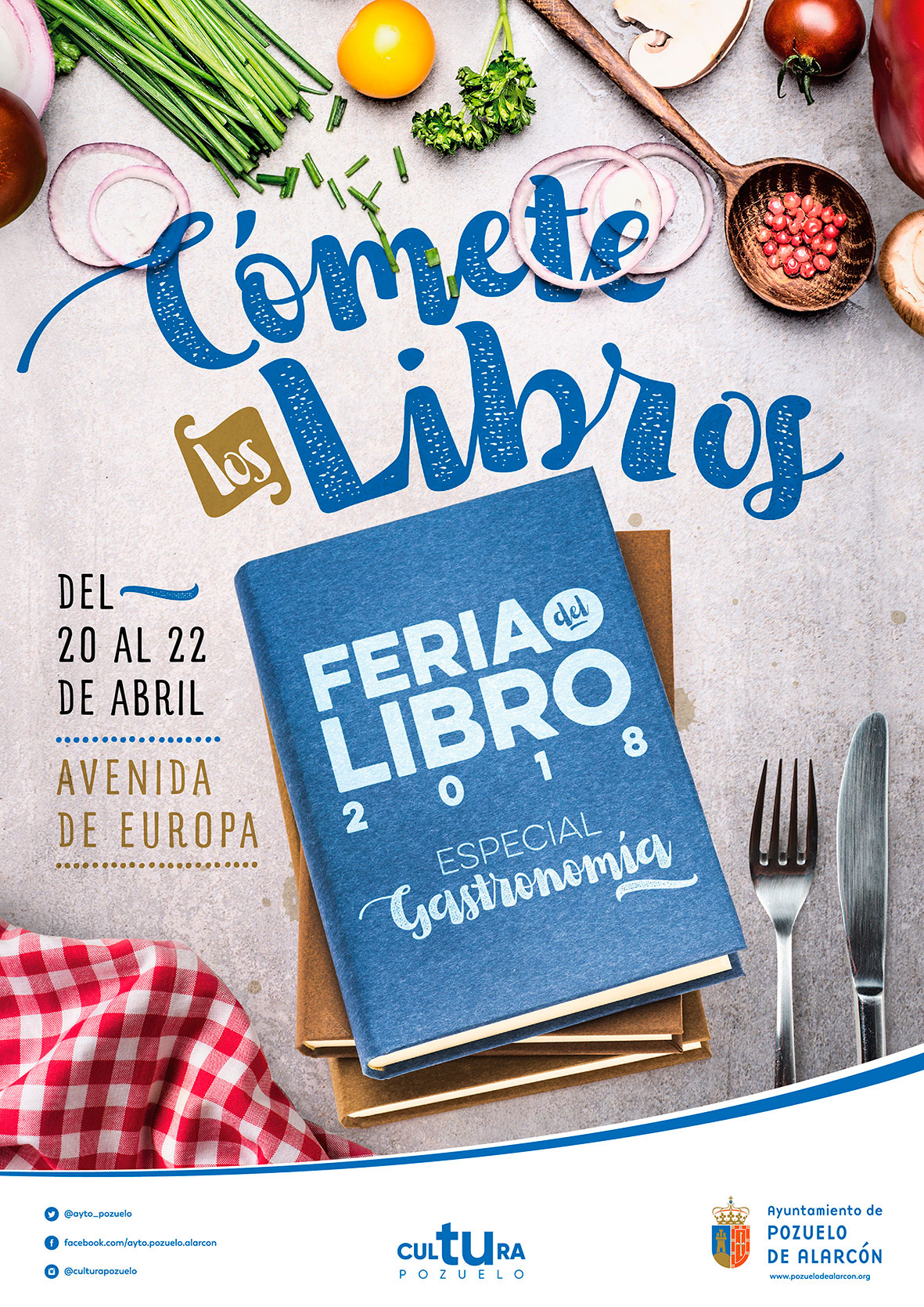 Portada del Folleto de la Feria del Lirbo 2018 de Pozuelo de Alarcón